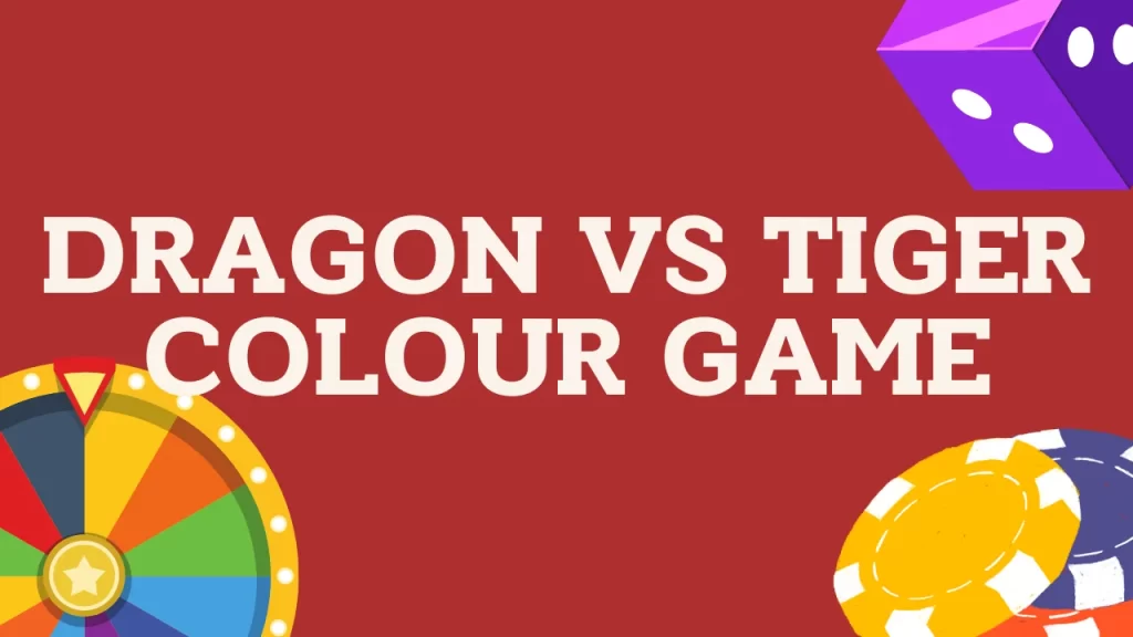 illustration text 'dragon vs tiger colour game'