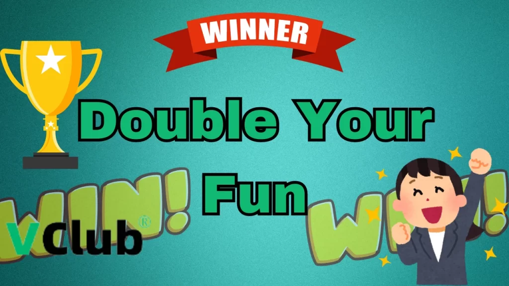 on image text "double your fun"