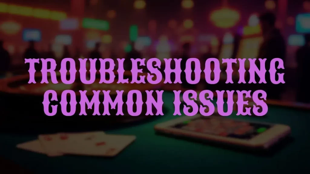 illustration text 'troubleshooting common issues